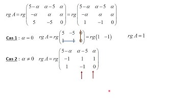 Exemple 4 de détermination du rang d