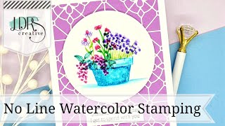 HSN Watercolor Effects Floral - No Line Watercolor Stamping