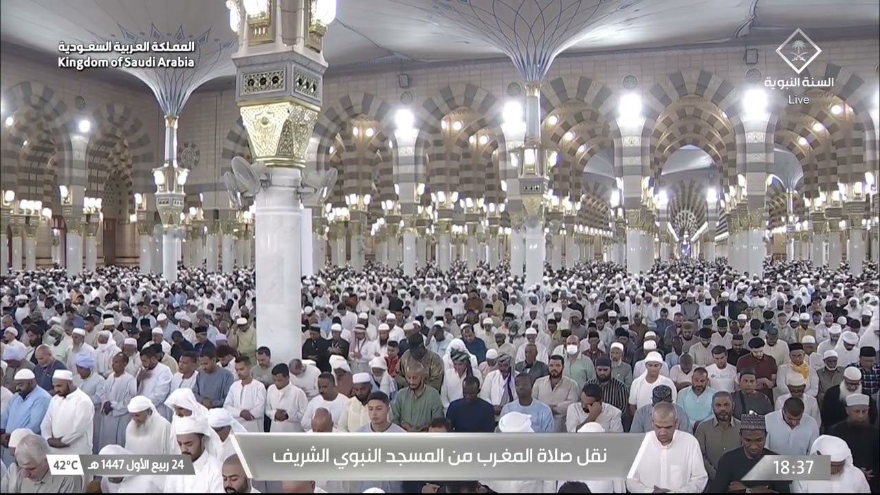 صلاة المغرب للشيخ عبدالمحسن القاسم 24 ربيع الأول 1447هـ‏