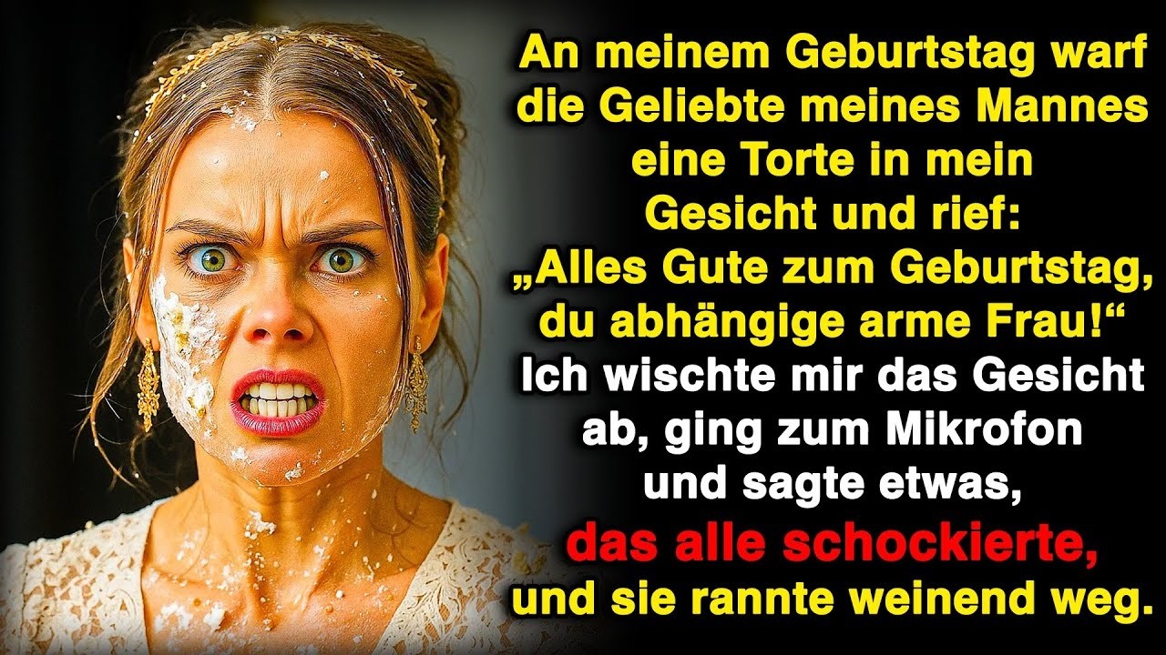 An meinem Geburtstag warf die Geliebte meines Mannes eine Torte: „Alles Gute zum Geburtstag!“
