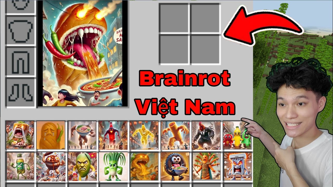 Bánh mì ram ram có dịch chuyển tức thời phía sau rừng Trong Minecraft ...