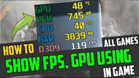 How to Display FPS, GPU, CPU Utilisation While Gaming Using GeForce Experience