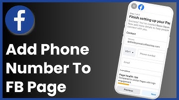 How To Add Phone Number To Facebook Page !