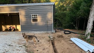 Shop installation, Concrete, and Trenching.