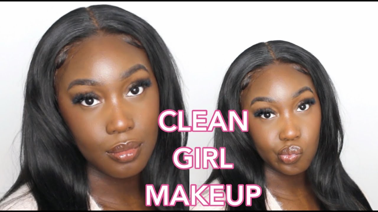 CLEAN GIRL | MINIMAL MAKEUP ROUTINE | DARK SKIN | AFFORDABLE & BEGINNER ...