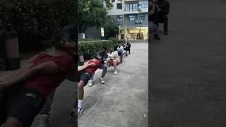 Tug of war ~ Wuhan University #internationalstudents #china #indian #sports #studentslife #subscribe