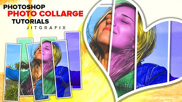 How to make Vertical Panels collage in Photoshop cc | Multi Photo Collage &  Saturation Effects