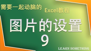 Excel 图片的大小 色彩 模糊都能调整！接近于半个PS的功能99%的人都不知道 【Learn Somethin Excel教程 9】