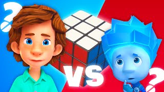 Nolik vs Tom Thomas: ¿Quién resolverá primero el Cubo de Rubik? | Los Fixis | Animación para niños