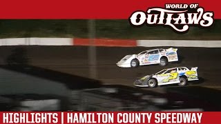 World of Outlaws Craftsman Late Models Hamilton County Speedway Highlights