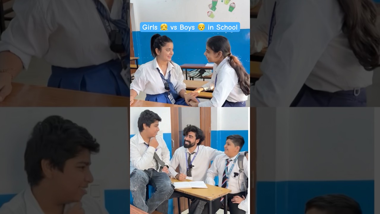 Girls 👧 vs Boys 👦 in School #shorts #teratrigun #comedy #girlsvsboys #schoollife