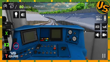 Train plowing through snow | Subway Simulator 3D Android Gameplay