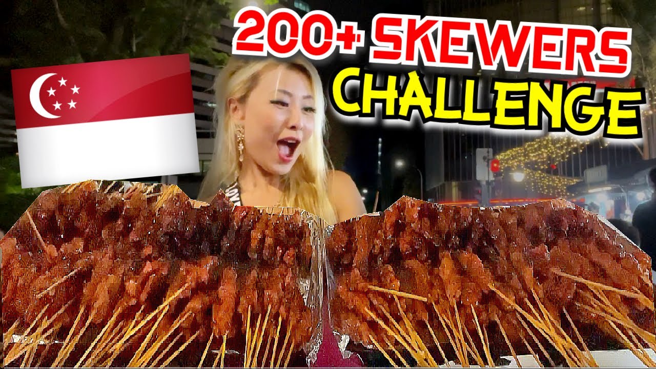 200+ ШАУРМОВ ЧЕЛЛЕНДЖА в Lau Pa Sat в Сингапуре!! 