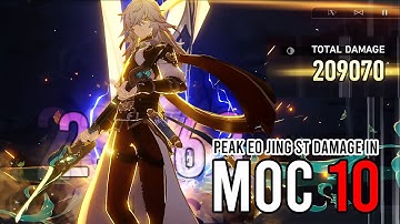 My Highest E0 Jing Yuan ST Damage in MoC 10 | Honkai Star Rail