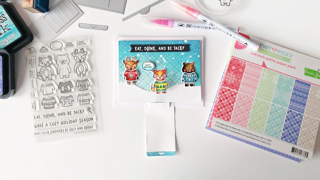 Lawn Fawn Flippy Flappy Ugly Sweater Card YouTube lawn-fawn-flippy-flappy-ugly-sweater-card-youtube