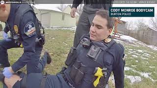 Bodycam video shows Burton police officer shoot and injure fellow officer in shootout