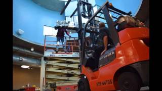 Dinosaurs in Motion at MOSI T. rex construction time lapse