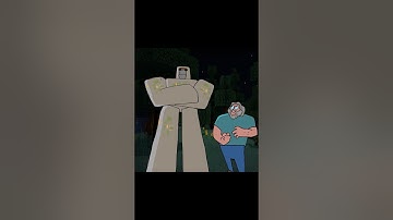 Iron Golem vs. Creeper & Enderman minecraft funny animation #minecraft #minecraftmovie