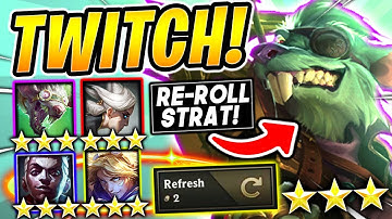 EASY RE-ROLL 3 STAR ⭐⭐⭐ TWITCH STRATEGY! - TFT SET 6.5 Guide Teamfight Tactics BEST Comps Ranked