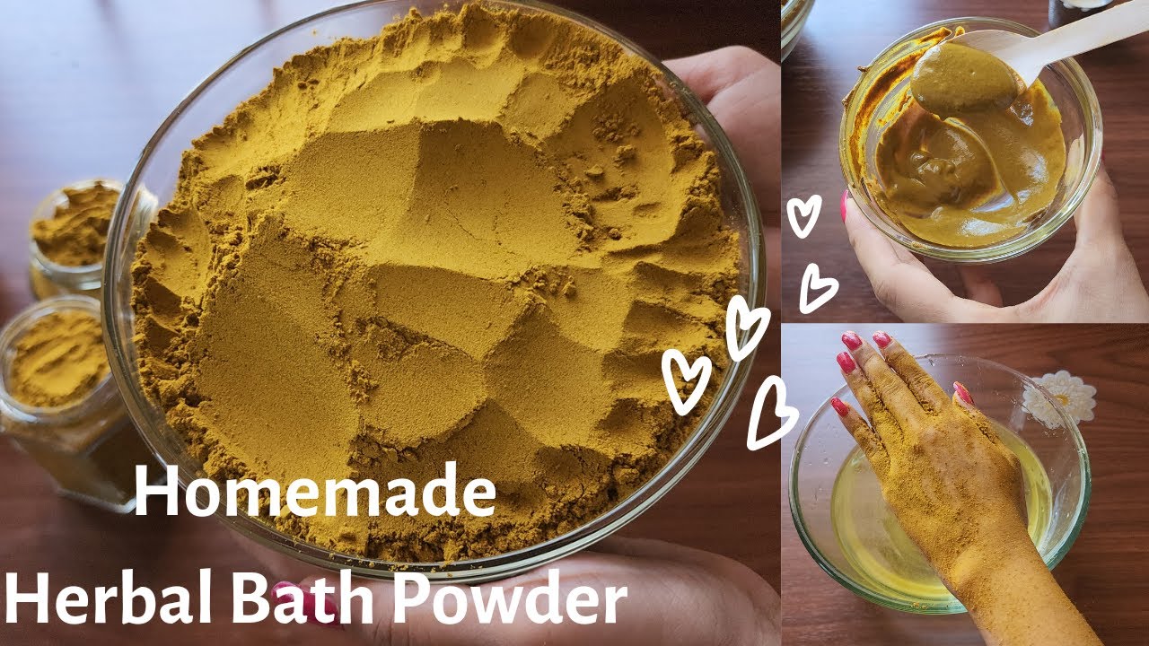 Homemade Herbal Bath Powder|Body Polishing Powder|Ayurvedic Herbal Bath Powder|Skin Brightening&Glow