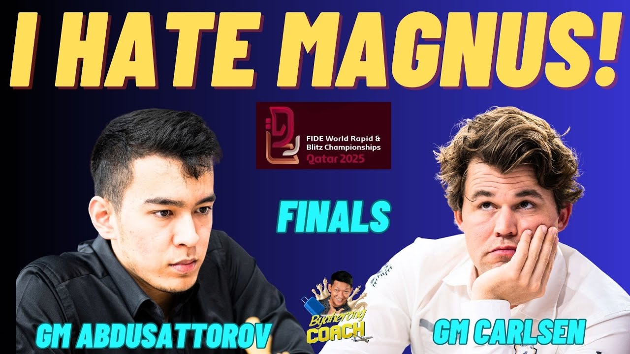 SOBRANG NAKAKAINIS SI MAGNUS CARLSEN! WALANG KWENTA! Carlsen vs Nodirbek! World Blitz 2025 Finals
