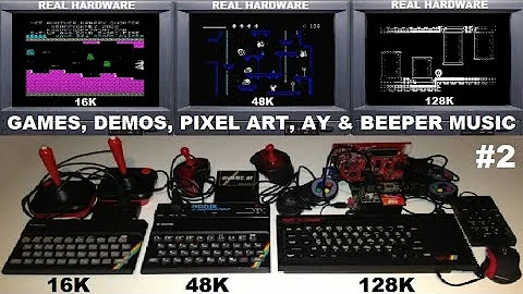 ZX SPECTRUM 16K, 48K, 128K - The BEST in GAMES & DEMOS on REAL HARDWARE, Episode 2