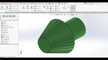 Solidworks Tutorials with Circular Patterhn Extrude Cut and Extrude Bossbase