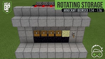 Rotating Storage System | Minecraft Bedrock | 1.14 - 1.15