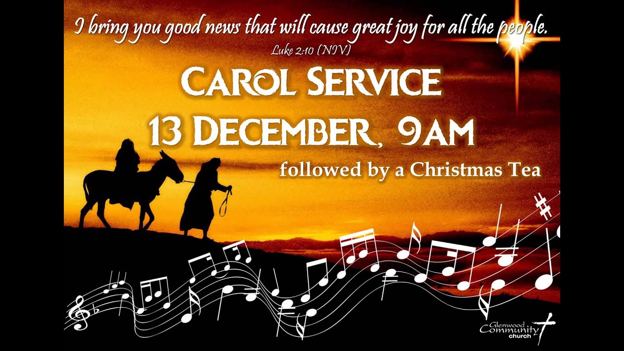 christmas carol invitation