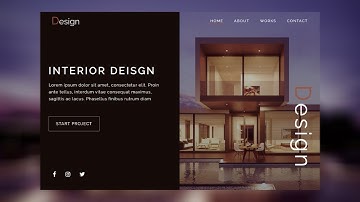 How To Make a Landing Page For Interior Design From Scratch Using only HTML and CSS 2020
