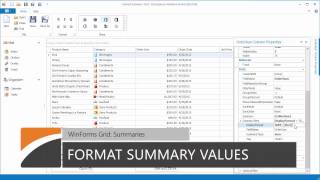 WinForms Grid: Introduction to Summaries WinForms Grid: Introduction to Summaries