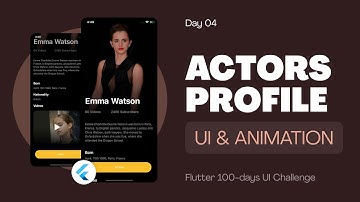 Flutter UI Tutorial | User Profile UI and Animation - day 4