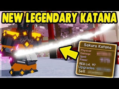 New Best Legendary Sakura Katana Samurai Palace Update - playing roblox dungeon quest grinding with fans give away swords spells