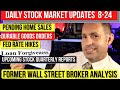 Daily Stock Market and Economic Data Update – Daily Highlights 8-24-22