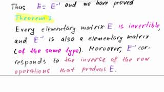 Dan Herbatschek -  Elementary Matrices Part 2