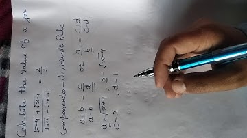 Solving Equations Using componendo dividendo rule