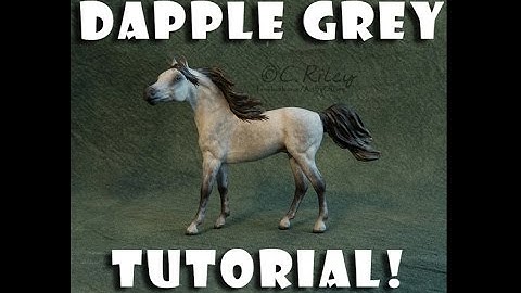 How to Paint a Dapple Grey Model Horse Tutorial