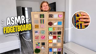 I Built a GIANT Wardrobe Fidget Board with 50+ ASMR Triggers 🗄️✨| Most Satisfying Fidget Board Ever