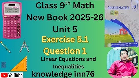 Class 9th Math New Book Exercise 5.1 Question 1(i-vi) 9th Class Maths Exercise 5.1 Q1. PCTB