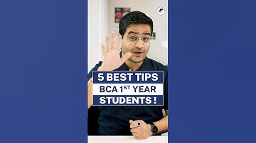 💥BCA 1st Year Success🤩 Top 5 Tips For a Great Start💥 Don
