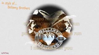 Video thumbnail of "Bellamy Brothers - More of you - Instrumental"