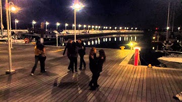 Zouk dancing on the pier in Sopot, Poland - after Royal Zouk Congress