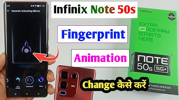 infinix note 50s change fingerprint animation /how to change fingerprint animation infinix note 50s