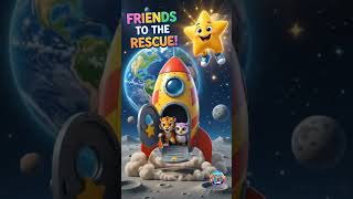🚀 Lost on the Moon! 🌙 | Space Adventure for Kids #shorts