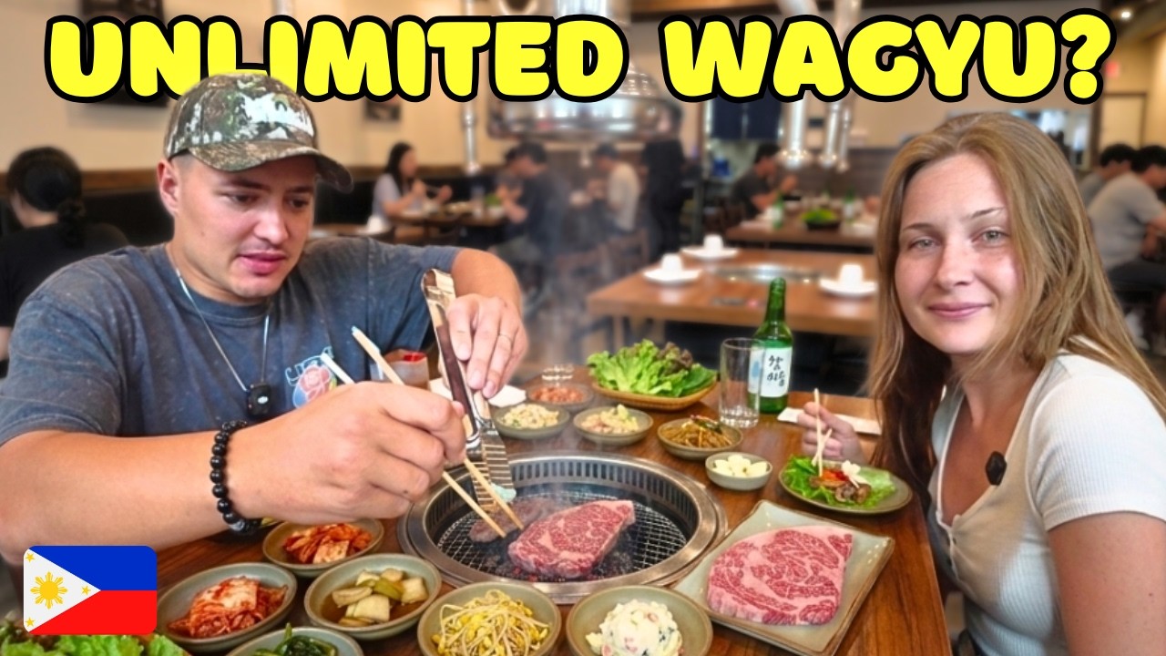 Неограниченный шведский стол с говядиной Вагю за 10 долларов на Филиппинах 🇵🇭
