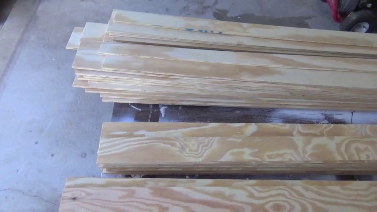 Diy Plywood Plank Flooring Youtube