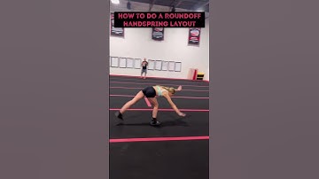 HOW TO DO A ROUNDOFF HANDSPRING LAYOUT #shorts