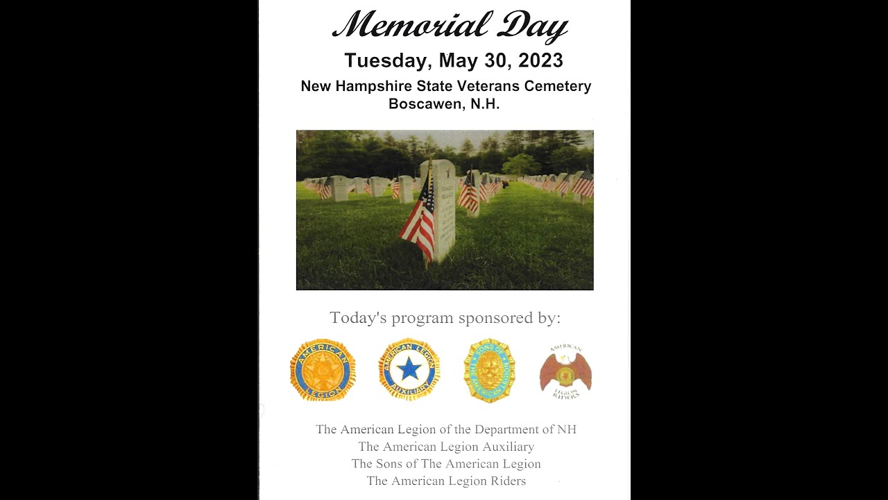 New Hampshire State Veterans Cemetery - Memorial Day 2023 - YouTube