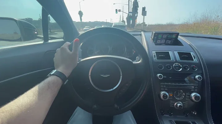 Aston Martin V8 Vantage Highway Driving