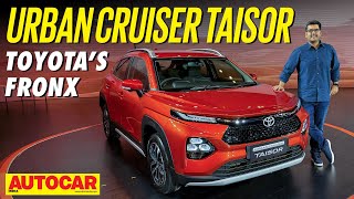 Toyota Urban Cruiser Taisor  Twinning with Fronx | First Look | @autocarindia1